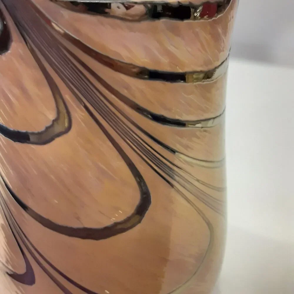 Telefloral Swirled Carnival Effect Glass Vase Ambiance Feminine